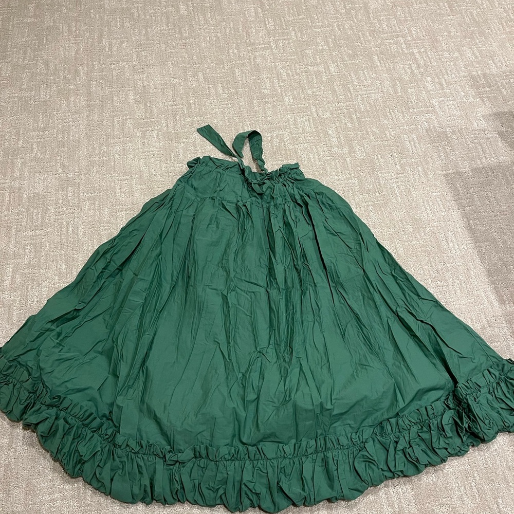 Free People Green Maxi Skirt